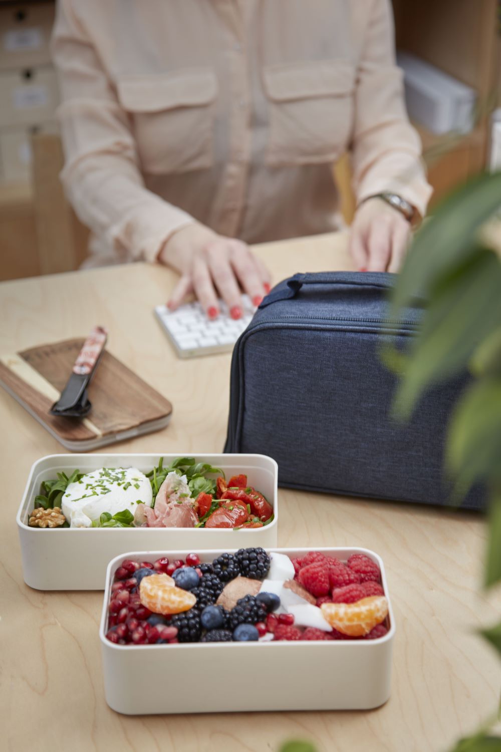 Lunch box Set MB Element - Let's start - Insulated Bento box + Lunch bag +  Cutlery set